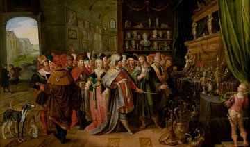 Cresus toont zijn rijkdom, 1600s van Atelier Liesjes