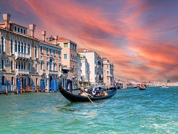 Romantische Gondelfahrt in Venedig von Animaflora PicsStock