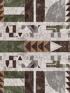 ABSTRACT GEOMETRIC ART - MARBLE ART DECO