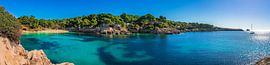 Beautiful panorama view of the coastline Cala Gat by Alex Winter
