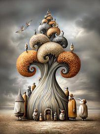 L''r Baum mit den Trieben