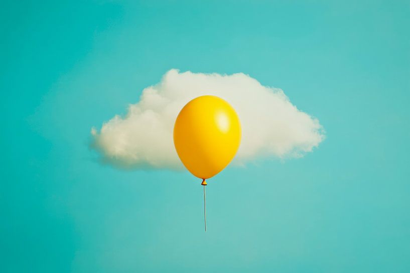 Luftballon Wolke von Poster Art Shop