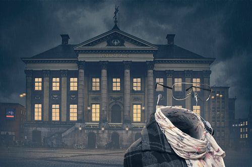 Intrigerende Beeldbewerking: Vrouw met Weggeshopt Gezicht als Symbool voor Mensenrechten