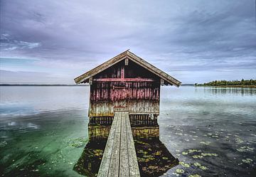 Boathouse at Chiemsee by artpictures.de