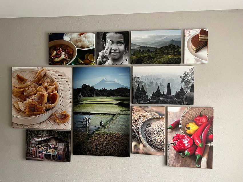 Klantfoto: gedroogde vis, Indisch van Liesbeth Govers voor Santmedia.nl, op Canvas