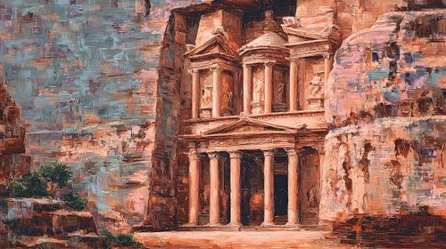 Petra, Jordan: an abstract panorama