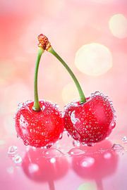 Frische Kirschen mit Glanz von Poster Art Shop