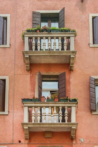 Architecture of houses in Venice