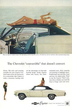 Chevrolet Caprice, publicité des années 60 sur Jaap Ros