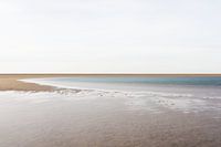 Sea of tranquility on a quiet, empty beach