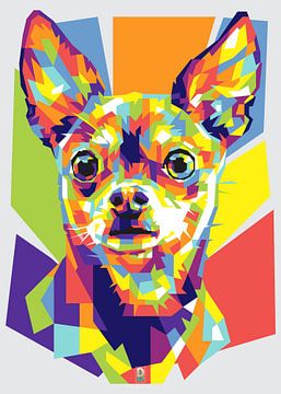 Chihuahua WPAP Kunst van Dayat Banggai