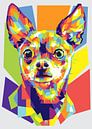 Chihuahua WPAP Kunst van Dayat Banggai thumbnail