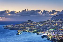 Evening light over Funchal by Walter G. Allgöwer