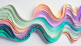 Muurkleuren met design en golven
