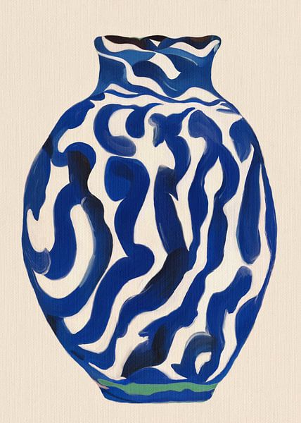 Vase Blau 03 von The Printable Studio