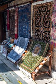 Stand de marchand de tapis à Antalya sur Flatfield