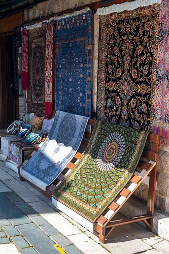 Carpet dealer stand in Antalya