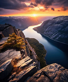 Sunrise on the fjord