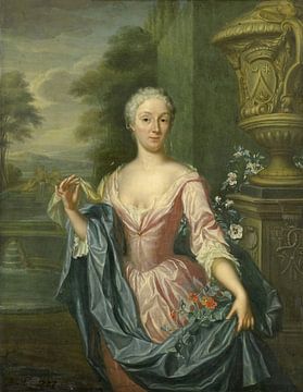 Portret van Claudine van Royen (geboren 1712), Hieronymus van der Mij