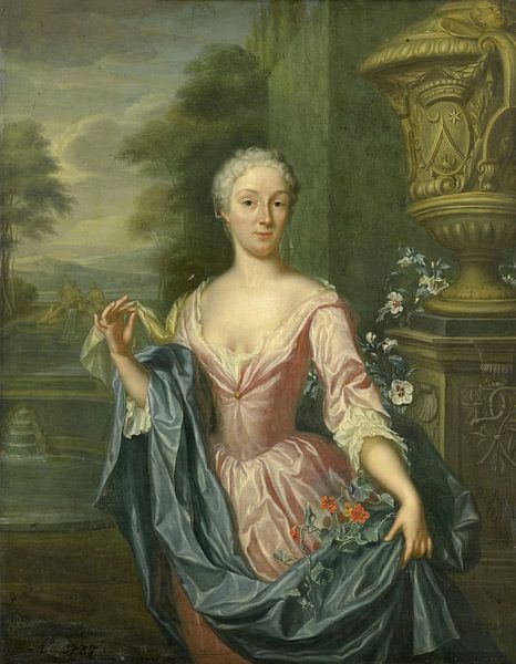 Portrait of Claudine van Royen (born 1712), Hieronymus van der Mij by Masterful Masters