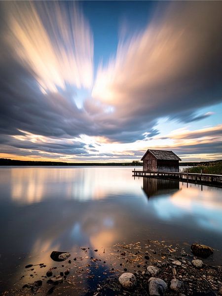 Le jeu magique des nuages au bord du lac - Het betoverende wolkenspel aan het meer par Christina Bauer Photos
