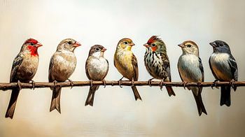 Groupe d'oiseaux