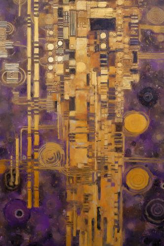 Structuren in Goud en Paars