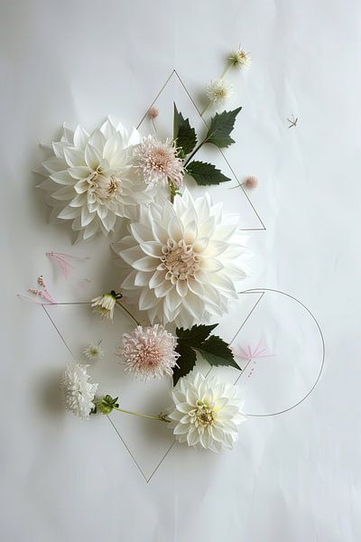 Dahlias par Poster Art Shop