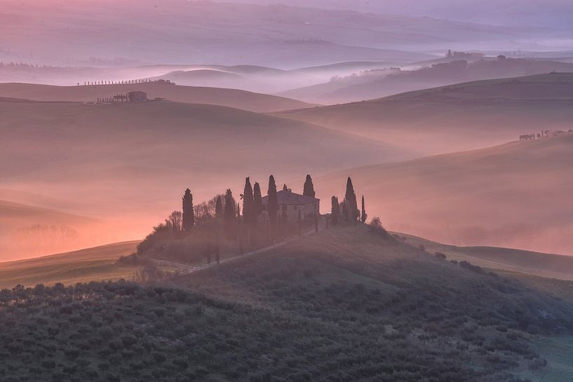 Sunrise in Tuscany by Achim Thomae Photography