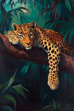 Jaguar in the jungle by Poster Art Shop