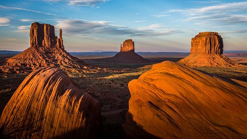 Zonsondergang in Monument Valley van Catstye Cam / Corine van Kapel Photography