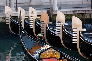 At the harbour of gondola in Venice