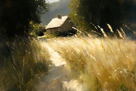 Country idyll with cottage by Poster Art Shop