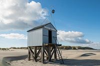 Drowning house on Terschelling's North Sea beach
