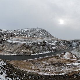 Wasserfall Þórufoss, Island von Hans Kool