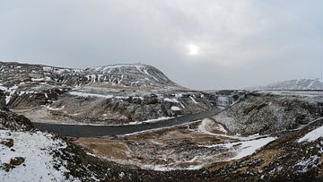 Þórufoss waterval, IJsland van Hans Kool