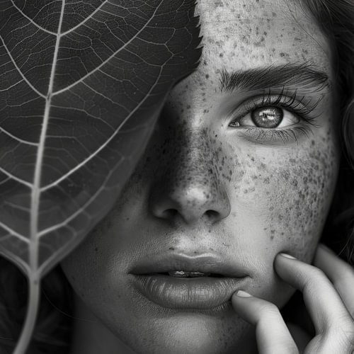 Black and white portrait