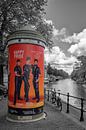 Peperbus op de Prinsengracht in Amsterdam van Peter Bartelings thumbnail