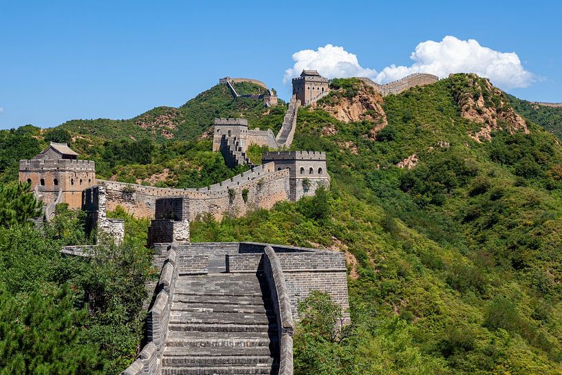Die Große Mauer bei Jinshanling in China von Roland Brack