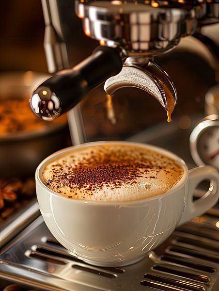 drink a cup of coffee or cappuccino by Egon Zitter