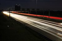 Snelweg in de late uurtjes