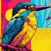 Martin-pêcheur Pop Art n° 1 sur Digital Picture Art