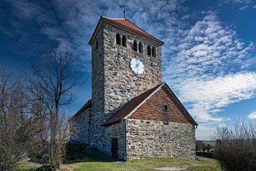 The church of St Michael on a hill near Gerbstedt in the district of Boesenburg by Andreas Völkel
