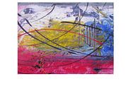 Abstracte kunst - kleurrijke explosie van Patricia Piotrak thumbnail