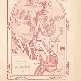 Máje (1902) von Alphonse Mucha von Peter Balan