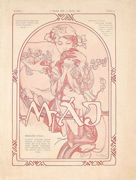 Máje (1902) de Alphonse Mucha par Peter Balan