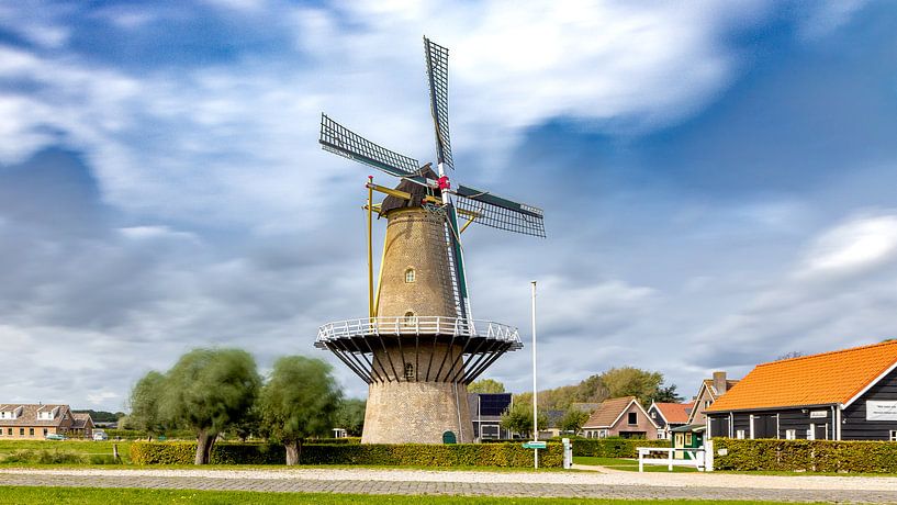 Moulin des cinq frères, Heinkenszand par Fotografie in Zeeland