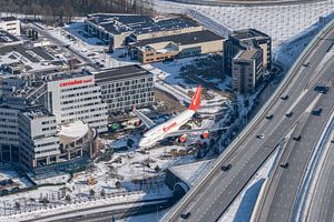 Eine ehemalige Boeing 747-400 der KLM (PH-BFB, "City of Bangkok") prangt jetzt im 