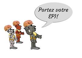 "Portez votre EPI!" by Grüntyers .