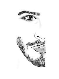 Portrait of a man by Hilde Remerie Photography and digital art